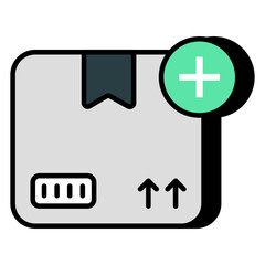 Obraz premium An editable design icon of parcel 