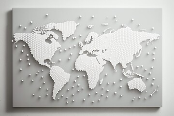 World map on the wall