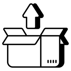 An icon design of unpacking 