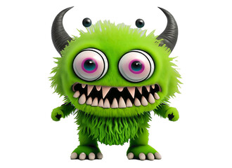 Colorful Baby Monsters Sublimation clipart png  ai generative
