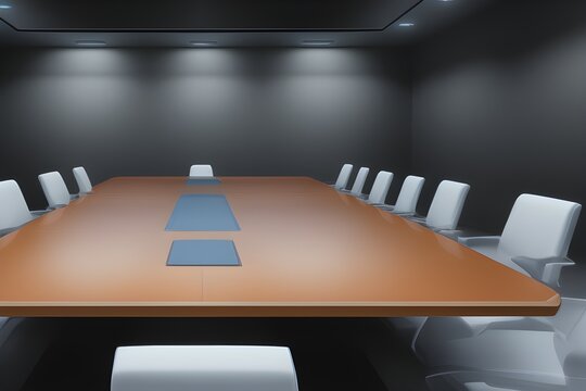 Dark High-Tech Conference Room (Horizontal)