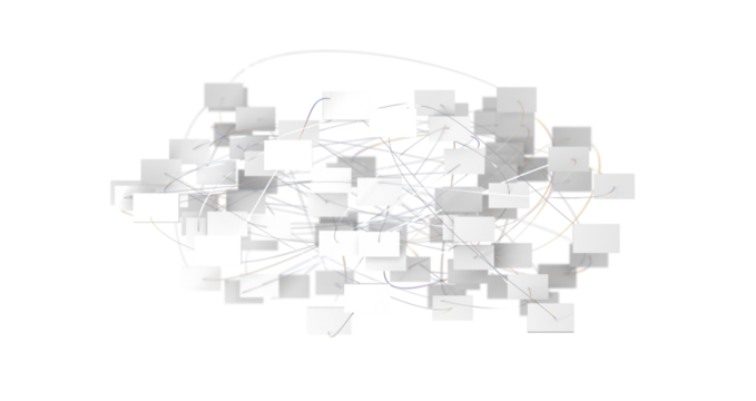 Abstract network of physical devices on the Internet using a network connection