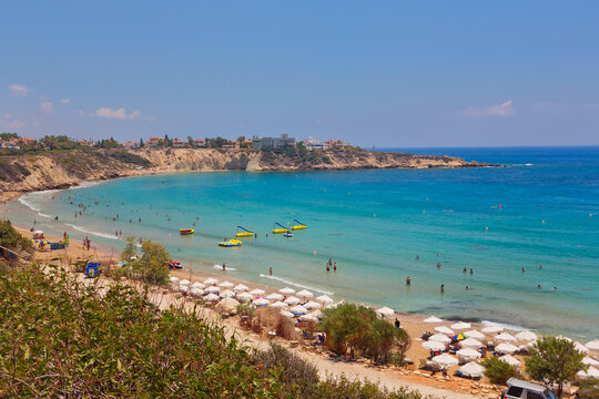 Beautiful Beach Coral Bay near Paphos, Cyprus