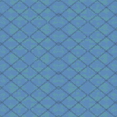 Seamless vector. Diagonal dark blue strokes pattern. Tilted hatches image. Slanted dashes motif. Folk ornament. Mosaic background. Tribal wallpaper. Ethnic backdrop. Digital paper, textile print.
