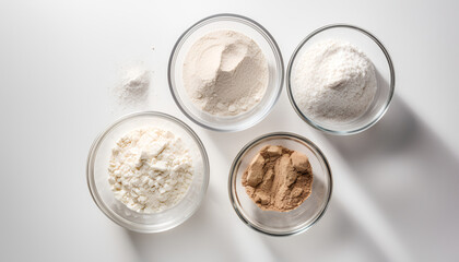 Bake with the best ingredients, a set of organic flour and glucose.