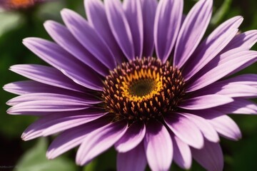 Obraz premium Pattern of pink, violet gerbera, bright flowers, colorful daisy-like flowers from early spring garden. Generative AI