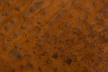 background and texture of a rusty but smooth metal surface