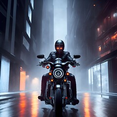 person on motorcycle