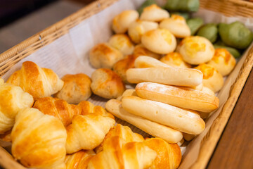 Basket of different bread