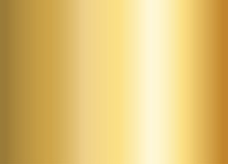 Gold foil texture gradation background. Vector shiny metalic gradient for border, frame, ribbon, label design. Vector illustration