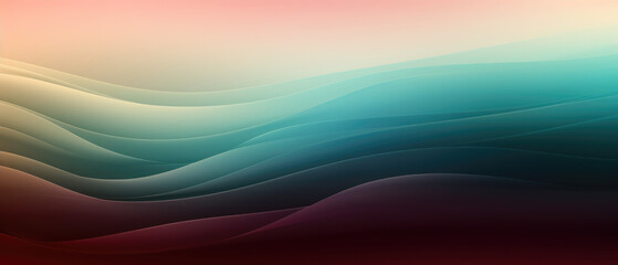 Fototapeta premium Gradient backgrounds with wavy lines. Generative AI