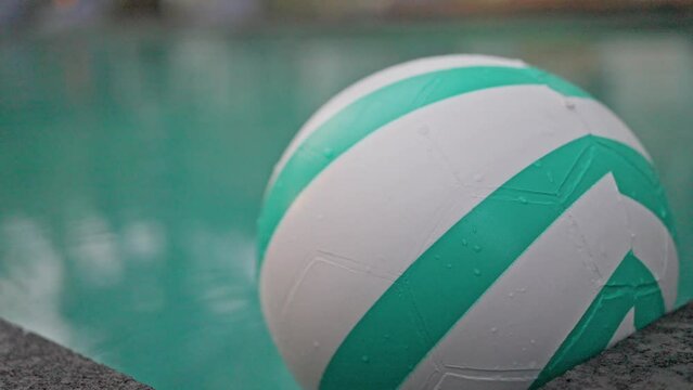  Man Does Round House High Kicks in the Water, Jump in the Pool in Slow Motion