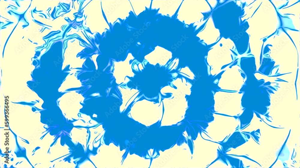Poster liquid flow with circles and pulsations. design. bright flashing pulses in liquid flow of circles. c