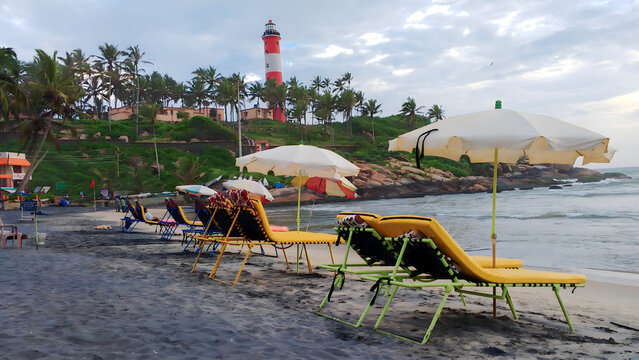 A beautiful view from Kovalam beach.