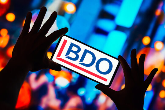 May 4, 2023, Brazil. In this photo illustration, the BDO logo is displayed on a smartphone screen.