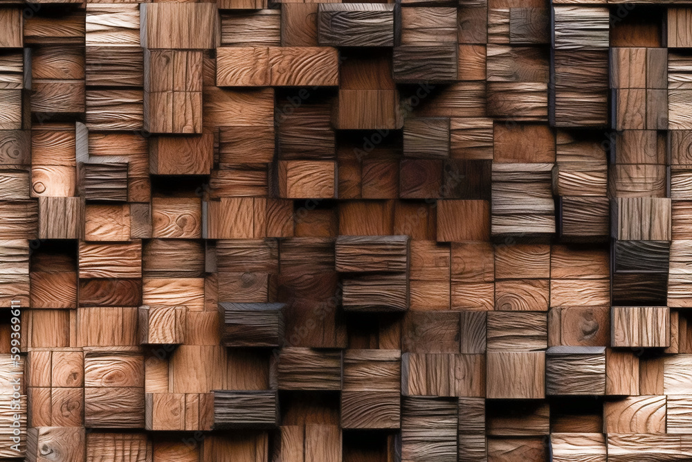 Poster tile. seamless pattern. wooden texture with natural patterns as a background. close-up. generative a
