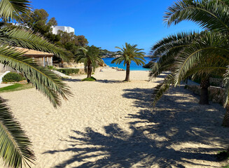 Sandy beach Cala Des Pou , Mallorca