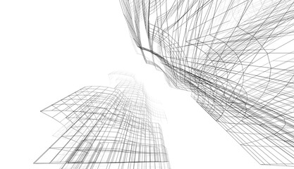 abstract sketch of lines