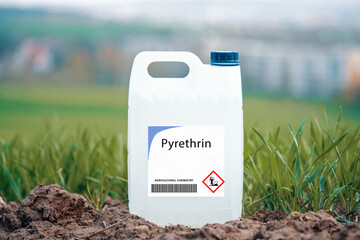 Pyrethrin  botanical insecticide derived from chrysanthemums.