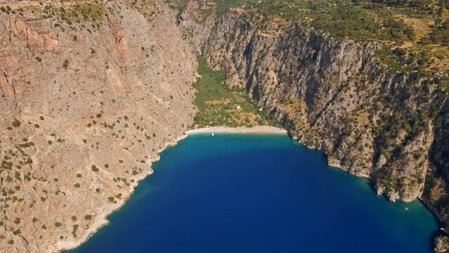 Butterfly Valley is a valley in Fethiye district of Mula Province, southwestern Turkey, which is home to diverse butterfly species.