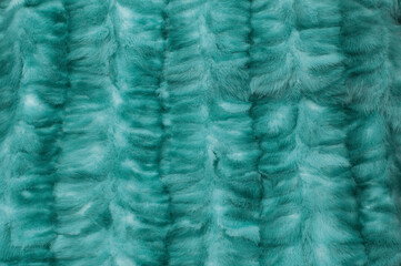 woolen blue background. fleecy blue texture. the concept of wool products. fur soft turquoise surface