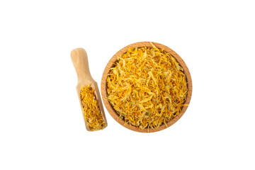Dried Calendula or Marigold petals. Marigold  in latin Calendula officinalis is known for its...