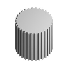 3d cylinder icon design. Business presentation infographic graph element.