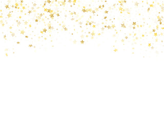 Magic gold sparkle texture vector star background.