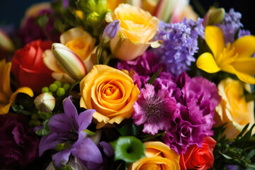 Lush Bouquet of Mixed Spring Flowers