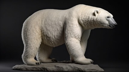 Obraz na płótnie Canvas Iconic symbol of the Arctic, the polar bear Generative AI