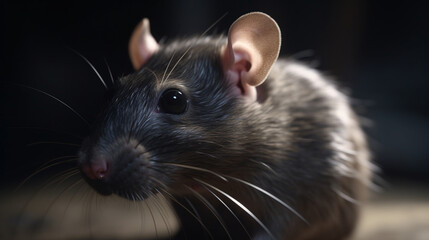 Intelligent rat under scientific observation Generative AI