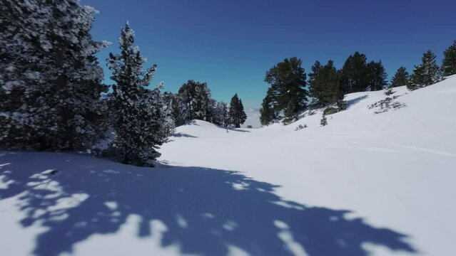 Chamrousse - Winter Landscape 15 - FPV - 4K - Color Graded
