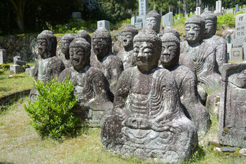 Fototapeta premium 鵜川四十八体石仏群 滋賀県高島市