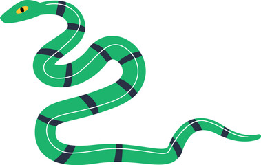 Fototapeta premium Striped Snake Reptile