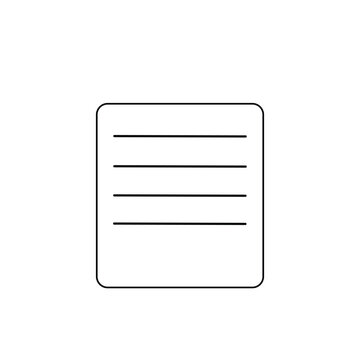 icon of document vector sign button 
