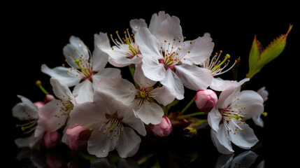 Blooming Beauty: A Captivating Cherry Blossom Display. Generative AI