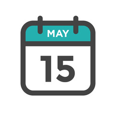 May 15 Calendar Day or Calender Date for Deadlines or Appointment