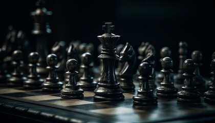 Leadership and strategy win the chess battle generated by AI