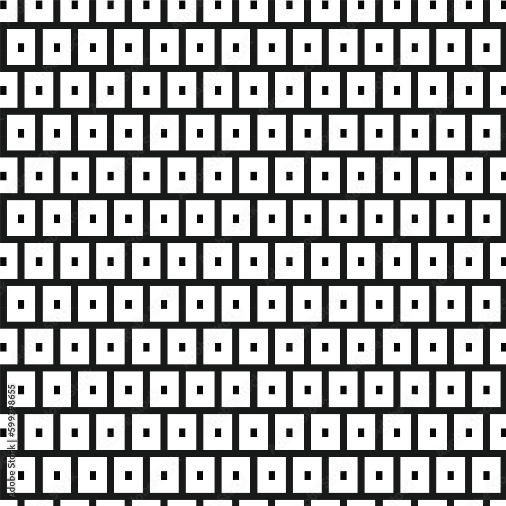 Poster abstract repeatable black geometric pattern art.