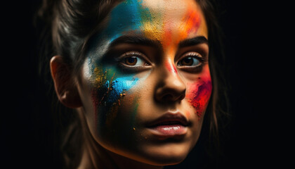 Beauty and creativity shine in UV paint generated by AI