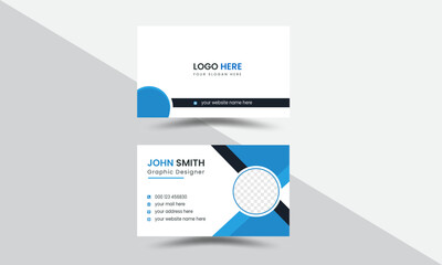 Business card design set template for company corporate  style. visiting card for business and personal use. Vector illustration design .Flat design.
