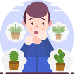 food, plant, holding, green, salad, vegetable, flower, diet, people, woman, person, fresh, gardener, guy, pot, smiling, cook, kitchen, bag, cartoon, smile, boy, health, healthy, nutrition