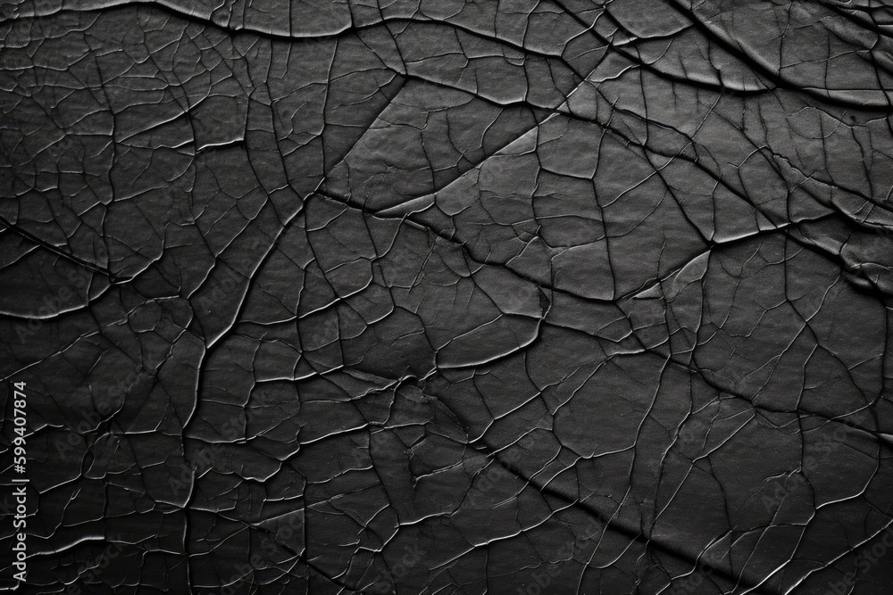 Poster monochromatic image featuring a textured and cracked surface generative ai