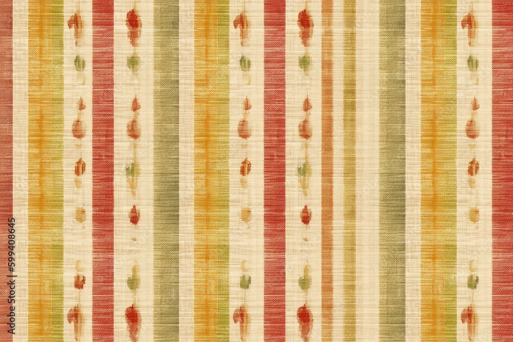 Poster vibrant striped fabric with subtle dotted pattern generative ai