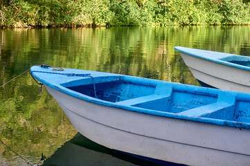 boats on the lake