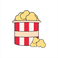 Movie Popcorn Snack illustration