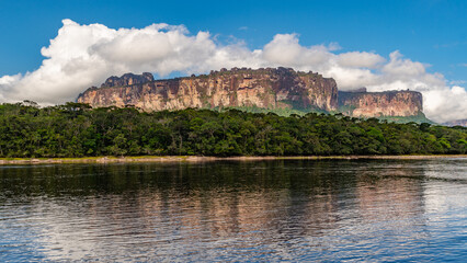 Fototapeta na wymiar Scenic view of Canaima National Park Mountains and Canyons in Venezuela