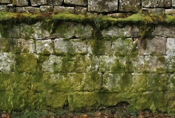 old stone wall, generative ai