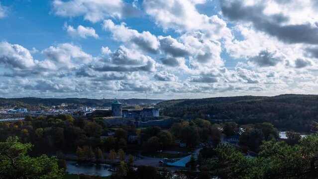 Timelapse of Bohus f&auml;stning in Kung&auml;lv, Sweden