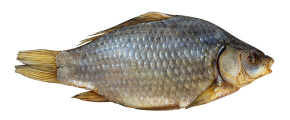 Delicious dried fish, cut out